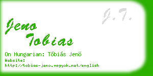 jeno tobias business card